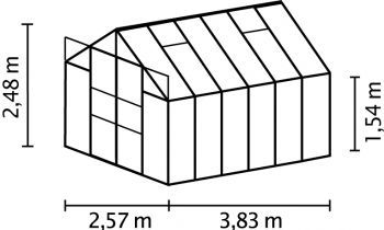 Zahradní skleník Vitavia Uranus 9900