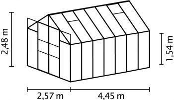 Zahradní skleník Vitavia Uranus 11500