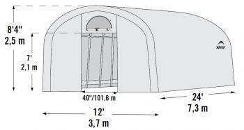 Náhradní plachta pro fóliovník SHELTERLOGIC 3,7x7,3 m (70593EU)