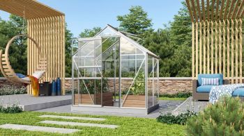 Zahradní skleník Vitavia Venus stříbrný