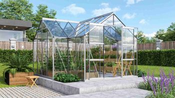 Zahradní skleník Vitavia Sirius PC 4 mm stříbrný