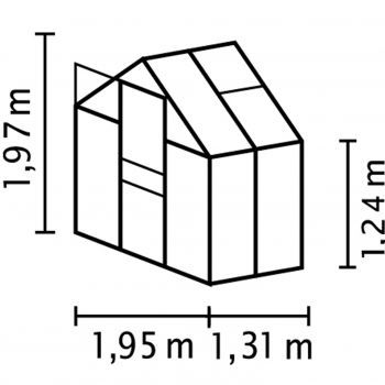Zahradní skleník Vitavia Venus 2500