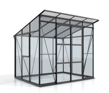 Zahradní skleník Vitavia PLAYA 5900 sklo 3 mm PC 6 mm černý