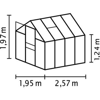 Zahradní skleník Vitavia VENUS 5000 PC 6 mm zelený