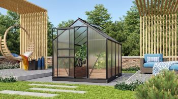 Zahradní skleník Vitavia VENUS 5000 PC 6 mm černý