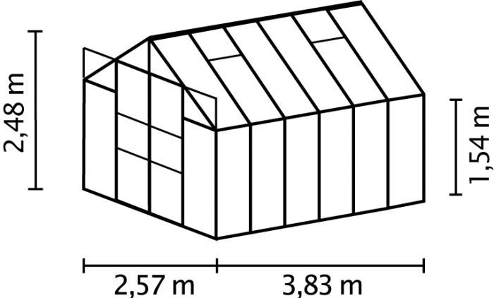 Zahradní skleník Vitavia Uranus 9900
