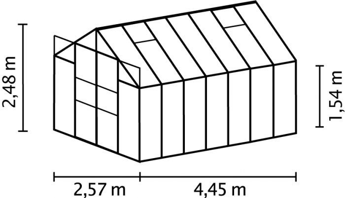 Zahradní skleník Vitavia Uranus 11500