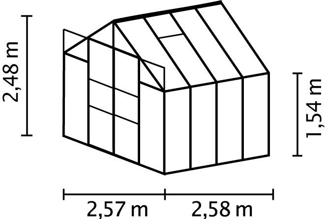 Zahradní skleník Vitavia Uranus 6700