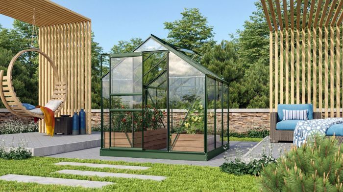 Zahradní skleník Vitavia Venus 3800 sklo 3 mm zelený