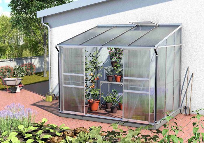 Zahradní skleník Vitavia Ida 5200 PC 4 mm stříbrný