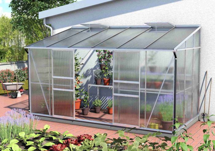Zahradní skleník Vitavia Ida 7800 PC 6 mm stříbrný