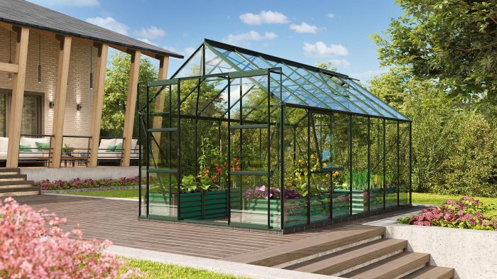 Zahradní skleník Vitavia Uranus 11500 sklo 3 mm zelený