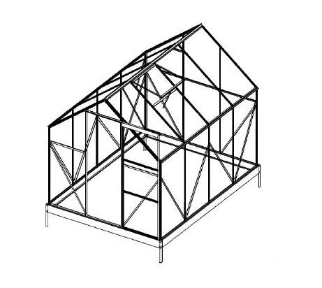 Náhradní prosklení pro Zahradní skleník PLUGIN 6x8 PC 4 mm
