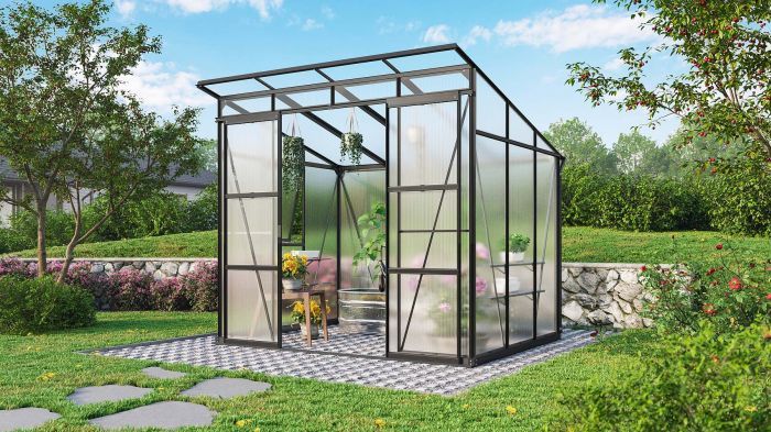 Zahradní skleník Vitavia PLAYA 5900 PC 6 mm černý