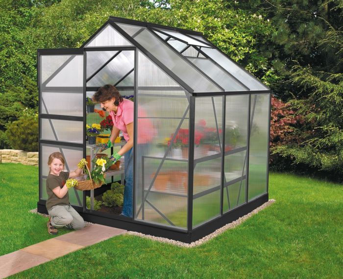 Zahradní skleník Vitavia VENUS 2500 PC 6 mm černý