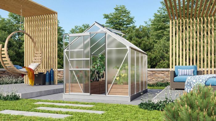 Zahradní skleník Vitavia VENUS 5000 PC 6 mm stříbrný