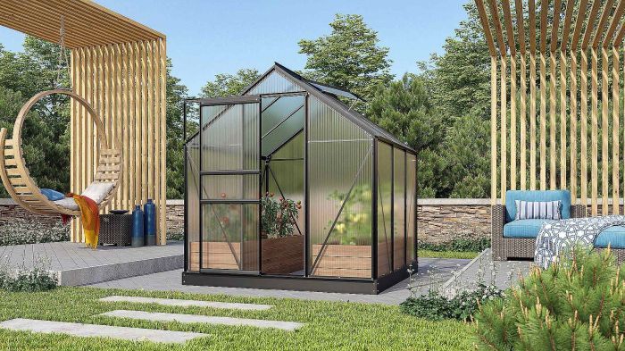 Zahradní skleník Vitavia VENUS 3800 PC 6 mm černý