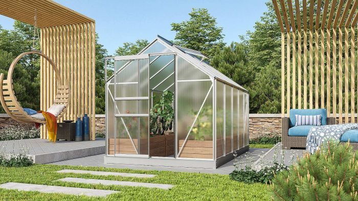 Zahradní skleník Vitavia VENUS 6200 PC 6 mm stříbrný