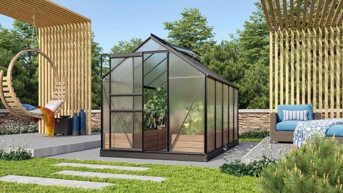 Zahradní skleník Vitavia VENUS 6200 PC 6 mm černý